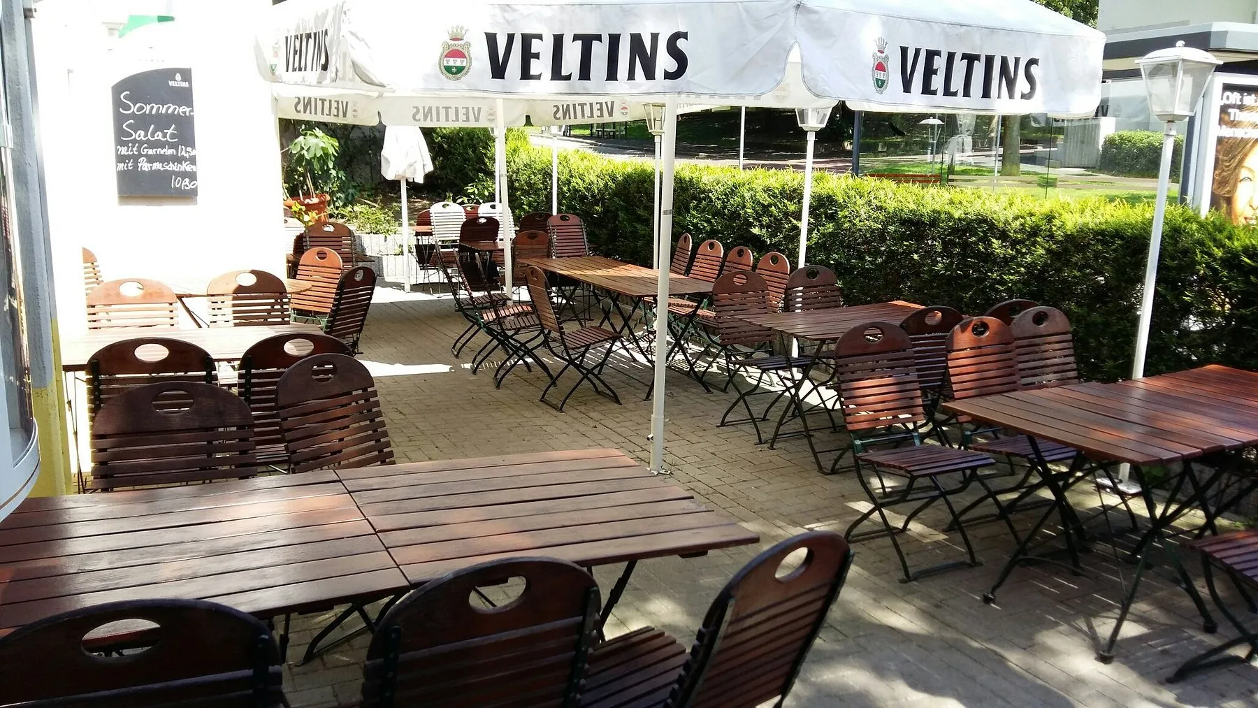 Gemütlicher Biergarten in Hochdahl