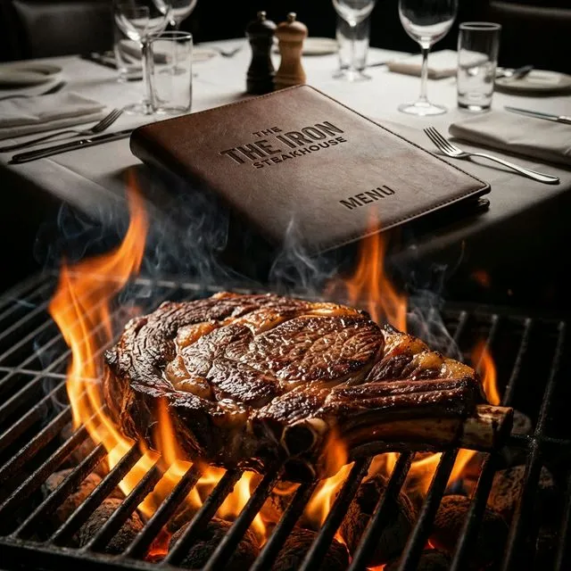 Saftiges Steak auf dem Lavasteingrill